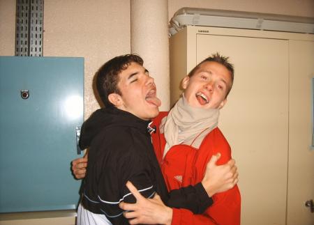 Moi et Gilles en cours